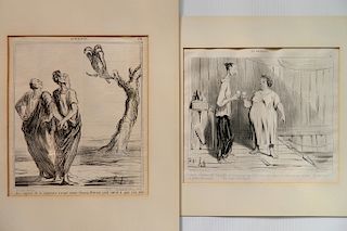 Honore Daumier 2 lithographs