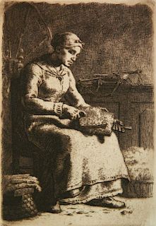 Jean Francoise Millet etching