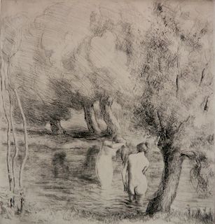Alfredo Muller etching and drypoint
