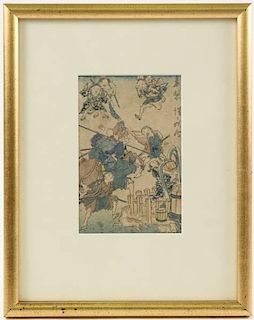 Kawanabe Kosai, c.1855 Ukiyo-e Woodblock Print