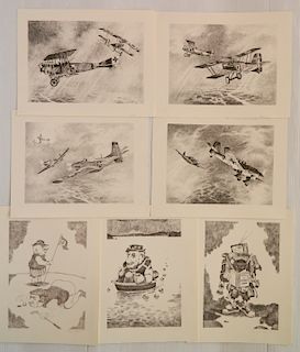 Charles J. Keck 4 lithographs