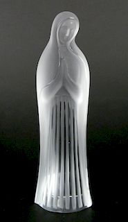 Lalique frosted glass Madonna