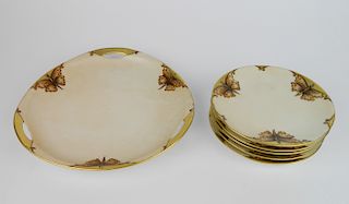 Hand-painted Bavarian China plates