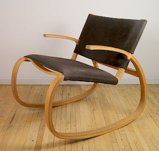 Modern Danish style rocking chair