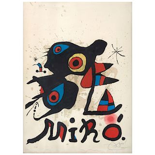 JOAN MIRÓ, Unsigned, 1975.