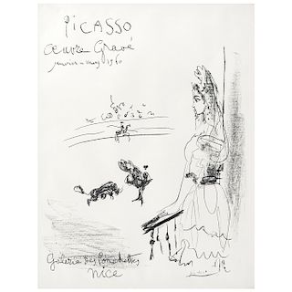 PABLO PICASSO, Femme au balcon, 1960. 