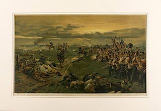 "Waterloo: The Line Will Advance", Lithograph