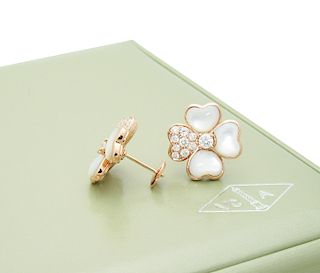 Van Cleef & Arpels Cosmos earrings, small model Pink gold