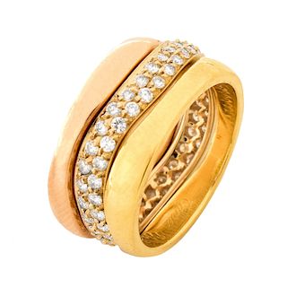 Cartier Diamond and 18K Gold Eternity Bands