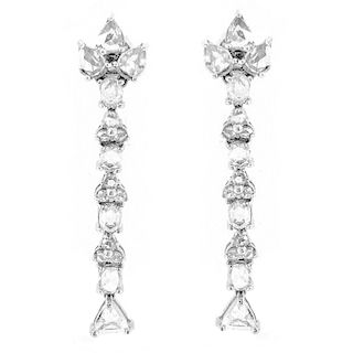 5.20ct Diamond and 18K Gold Earrings