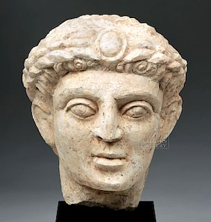 Lifesize+ Palmyrene Limestone Head - Masterpiece!