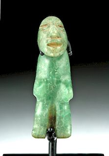 Miniature Olmec Greenstone Hunchback Amulet