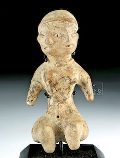 Rare Tlatilco Pottery Seated Double-Faced Female Figure