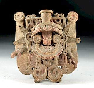 Elaborate / Ornate Mayan Pottery Standing Figure