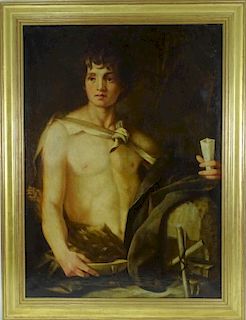 After Jean-Baptiste Greuze Portrait Oil Painting