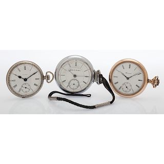 Duebber, Howard and Elgin "Sidewinder" Pocket Watches