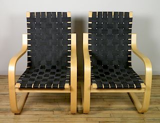 Pair of Alvar Aalto ''Pension'' chairs