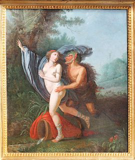 French Old Master mythological painting 18th century