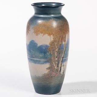 Edward T. Hurley Scenic Rookwood Vase