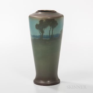 Lenore Asbury for Rookwood Pottery Vellum Landscape Vase