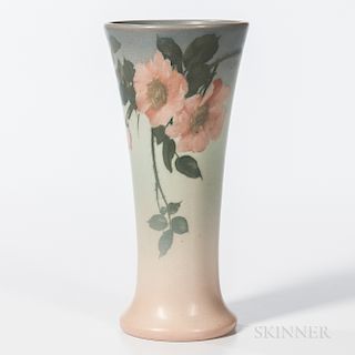Edward Diers for Rookwood Pottery Vellum Floral Vase