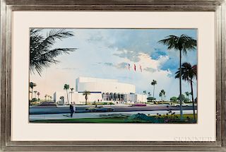 American, 20th Century  Scottish Rite Temple, Tampa, Florida, Designed by George Dahl