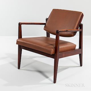 Cumberland Furniture Company Walnut Swing-back Lounge Chair