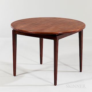 Cumberland Round Walnut Side Table