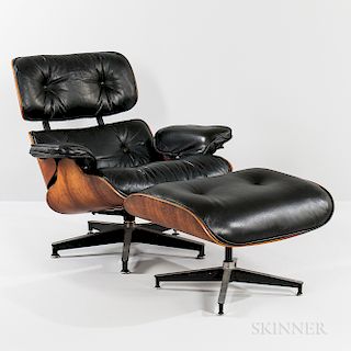 Ray and Charles Eames for Herman Miller Rosewood Lounge Chair and Ottoman