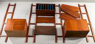 Two George Nelson for Herman Miller Walnut Wall Units