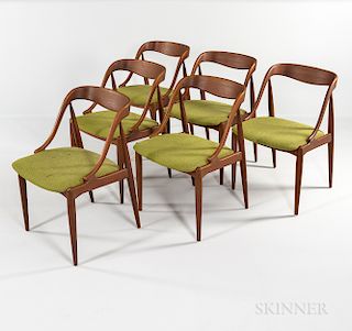 Six Johannes Andersen for Moreddi Teak Dining Chairs