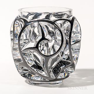 Lalique Tourbillons Crystal Vase