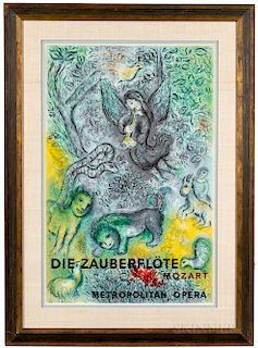 After Marc Chagall (Russian/French, 1887-1985)  Die Zauberflöte, Mozart, Metropolitan Opera