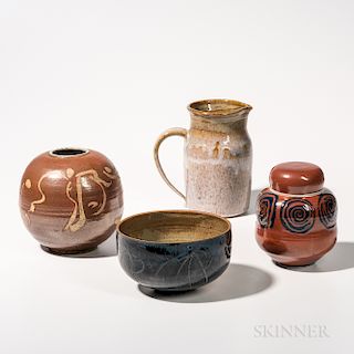 Four Gerry Williams Pottery Items