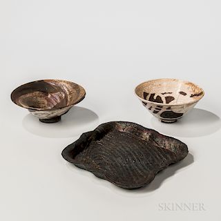 Three Pieces of Makoto Yabe (1947-2005) Studio Pottery