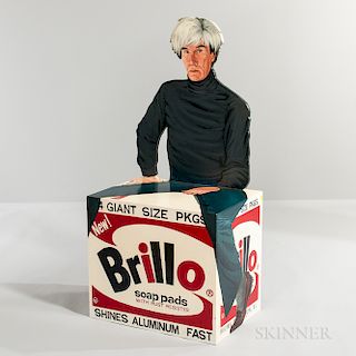 Kathy Callahan (American, b. 1969) Warhol and His Brillo Box  Chair Sculpture