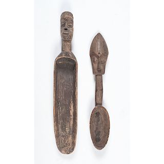 African Carved Wood Spoons, PLUS, Sold to benefit the Acquisitions Fund of the Berea College Art Collection