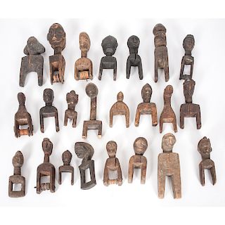 A Collection of African Figural Heddle Pulleys, Sold to benefit the Acquisitions Fund of the Berea College Art Collection