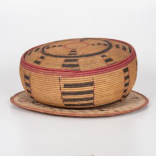 African Lidded Basket
