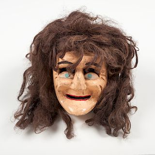 Mexican Parade Mask of a Woman, Deaccessioned from the Children's Museum of Indianapolis