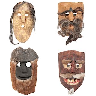 Mexican Wooden Figural Masks,  Deaccessioned from the Children's Museum of Indianapolis
