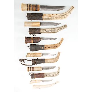 Lot of 6 Inuit-Type Knives