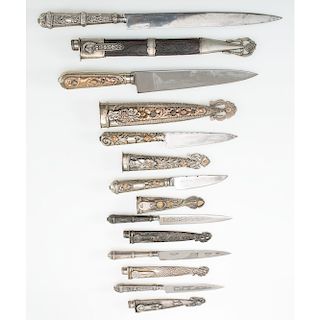 Lot of Seven Argentine Gaucho Knives