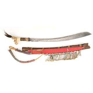 Parang Nyabor Head Hunting Sword From Borneo