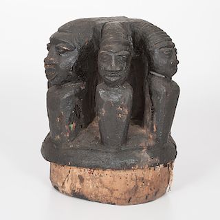 African Baule Helmet Mask, Sold to benefit the Acquisitions Fund of the Berea College Art Collection
