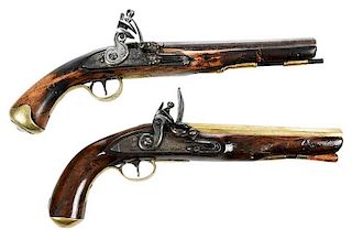 Two Georgian Flintlock Pistols