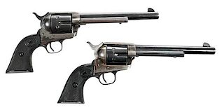 Pair Colt Single Action Army Cavalry Revolvers