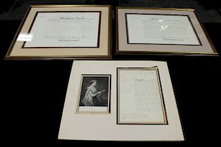 Queen Victoria Edward VIII & George VI Signatures