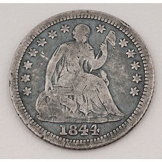 United States Seated Liberty Half Dime 1844-O