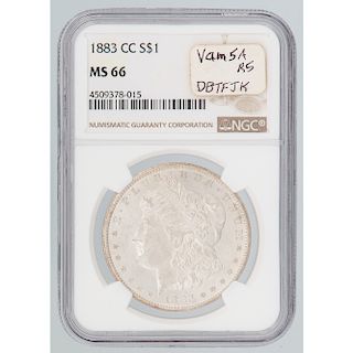 United States Morgan Silver Dollar 1883-CC, NGC MS66